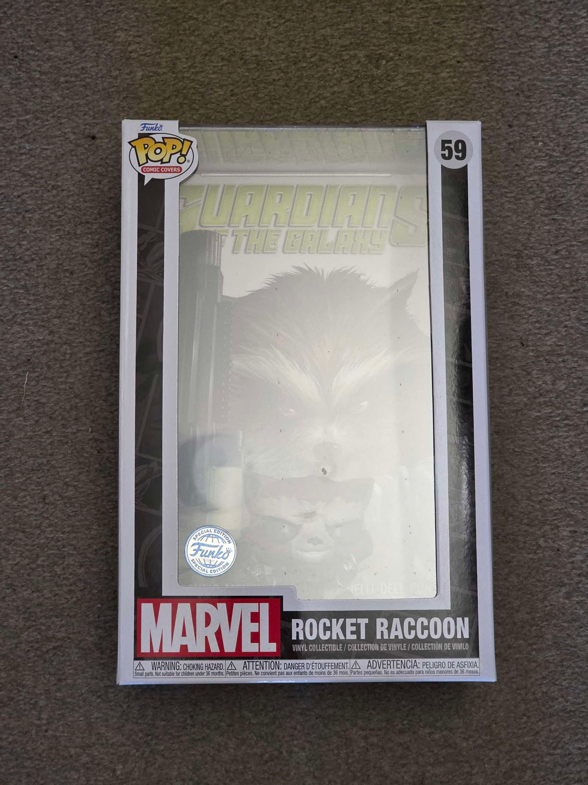 Slight Damaged Box | ROCKET RACCOON | Funko Pop Comic Covers | Guardians of the Galaxy #3 #59