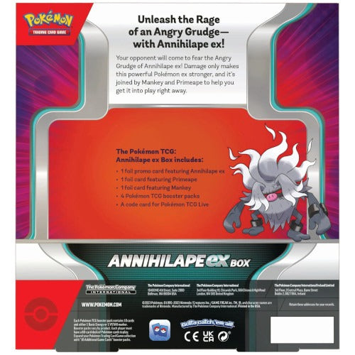 ANNIHILAPE EX COLLECTION BOX | Pokemon | 3 Foil Promo Cards & 4 Booster Packs