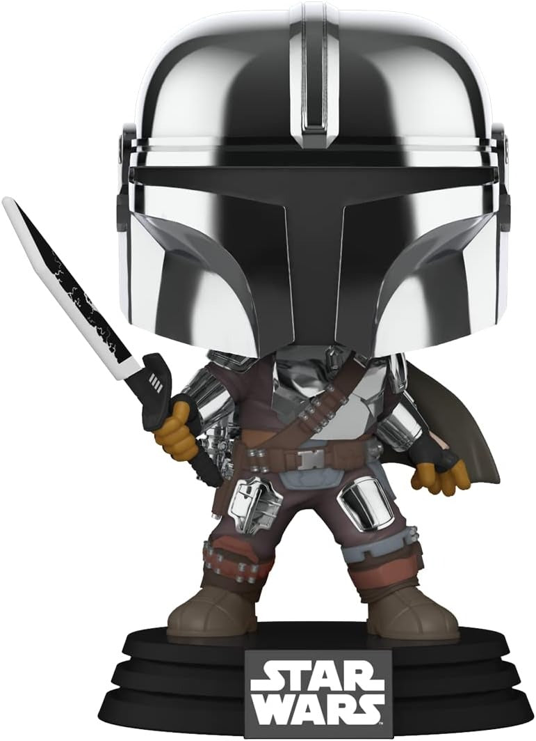 THE MANDALORIAN (WITH DARKSABER) | Funko Pop Star Wars | Glow Chrome #491