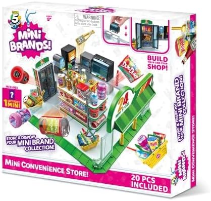 Zuru | 5 Surprise Mini Brands | Mini Convenience Store Playset with 1 Exclusive Mini