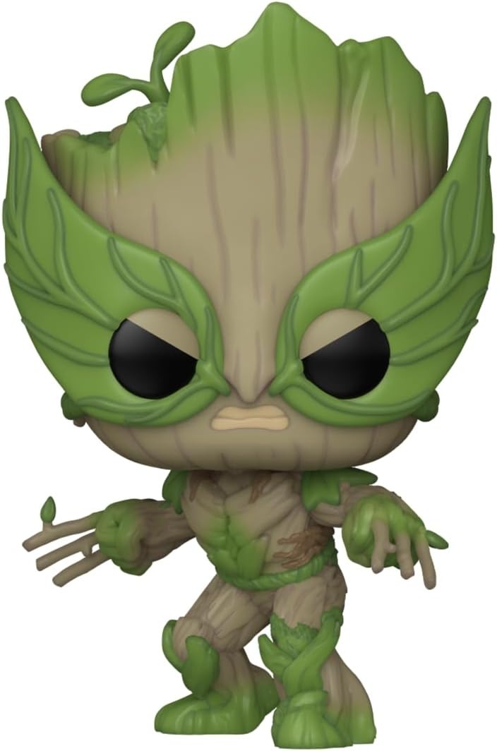 Funko Pop! Marvel: I Am Groot - Groot as Wolverine #1396 (85 Years) - Slight Box Damage