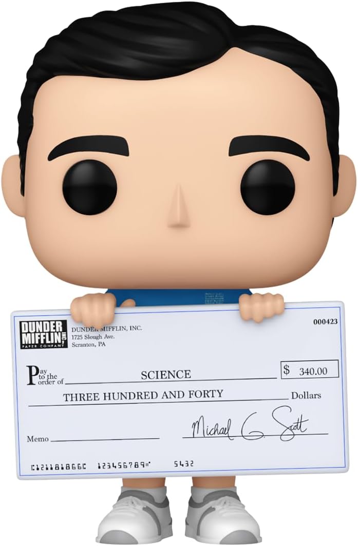 Damaged Box | Funko Pop Television | The Office | Michael with Check #1395