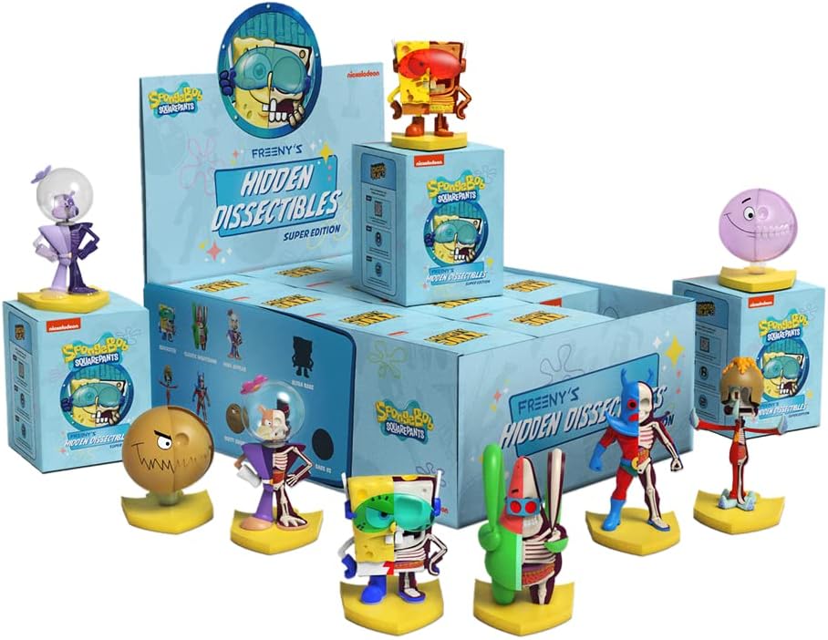 Mighty Jaxx | Freeny's Hidden Dissectibles | Spongebob Squarepants Series 4 (Super Edition) | Blind Box Toy Collectible Figurines | One Pack - Contains One Random Figure