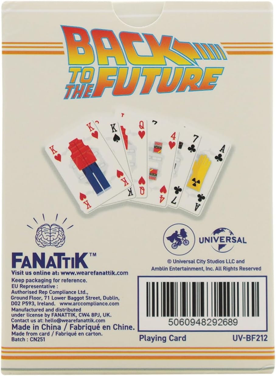 Fanattik Back to the Future 1885-2015 Retro Playing Cards Deck