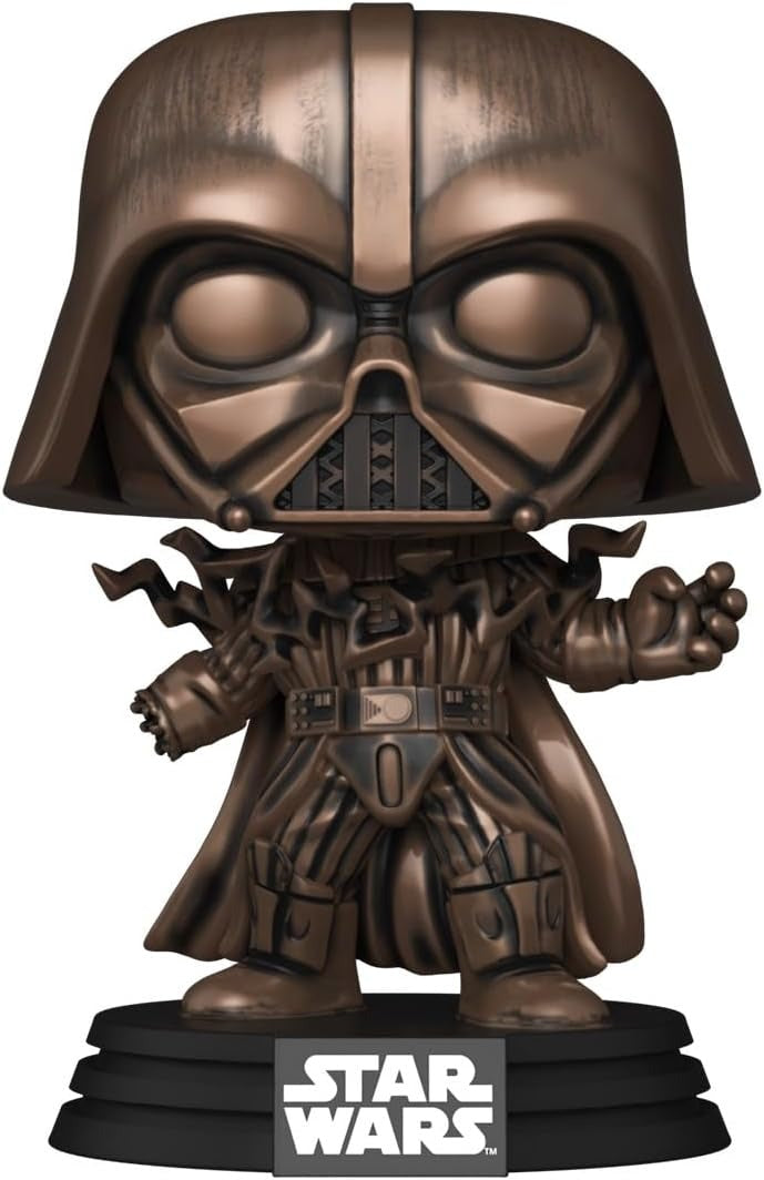 Slight Damaged Box |  DARTH VADER (ELECTROCUTED) | Funko Pop Star Wars Darkside |  BRONZE METALLIC #288