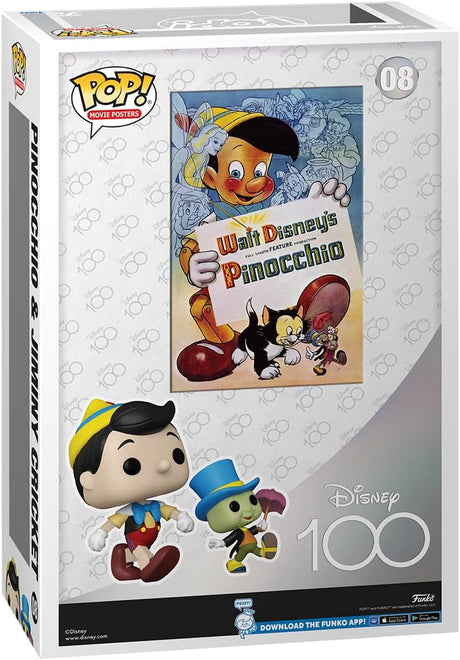 Funko Pop Movie Posters | Disney Pinocchio and Jiminy Cricket #08