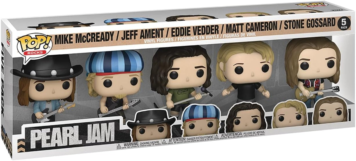Funko Pop Rocks | Pearl Jam | 5 Pack + Hard Stack Pop Protector