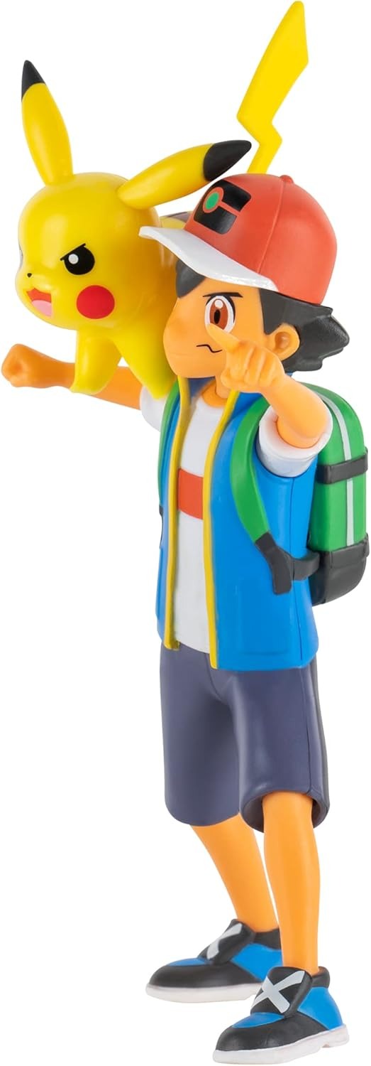 Pokémon Battle Feature Figure: Ash & Pikachu (4.5 Inch)