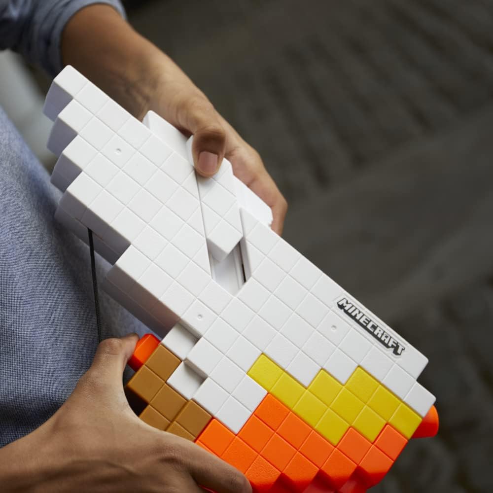 Nerf | Minecraft Sabrewing | Motorised Toy Bow Dart Blaster