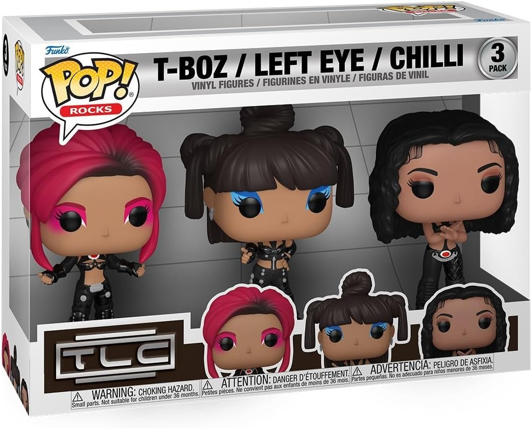 T-BOZ / LEFT EYE / CHILLI | TLC Scrubs | Funko Pop Rocks | 3 PACK