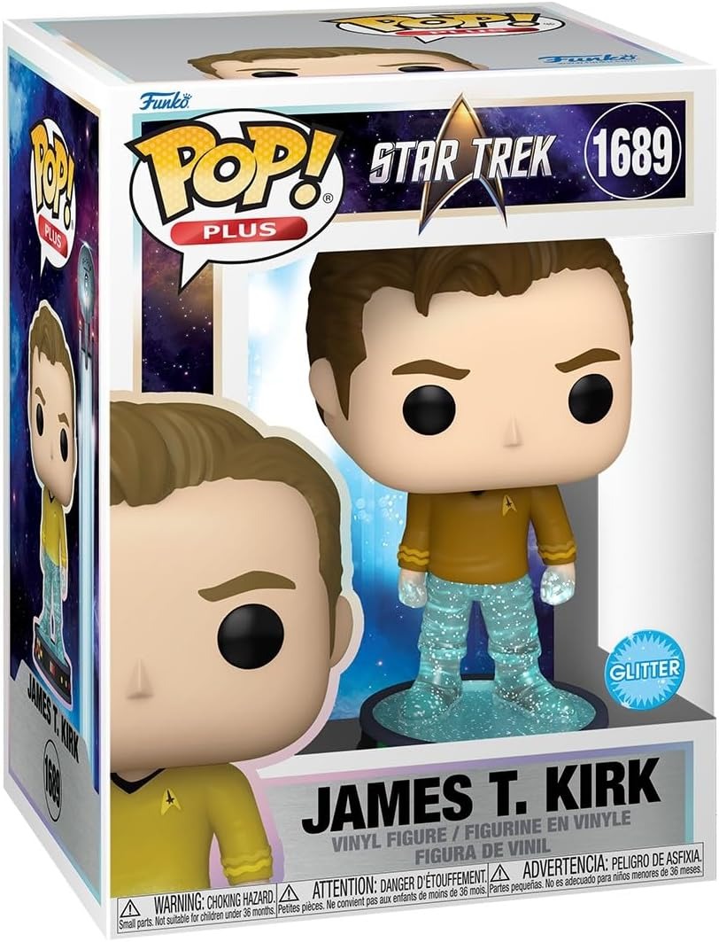 JAMES T. KIRK (TRANSPORTER) | Star Trek | Funko Pop Plus | Glitter #1689