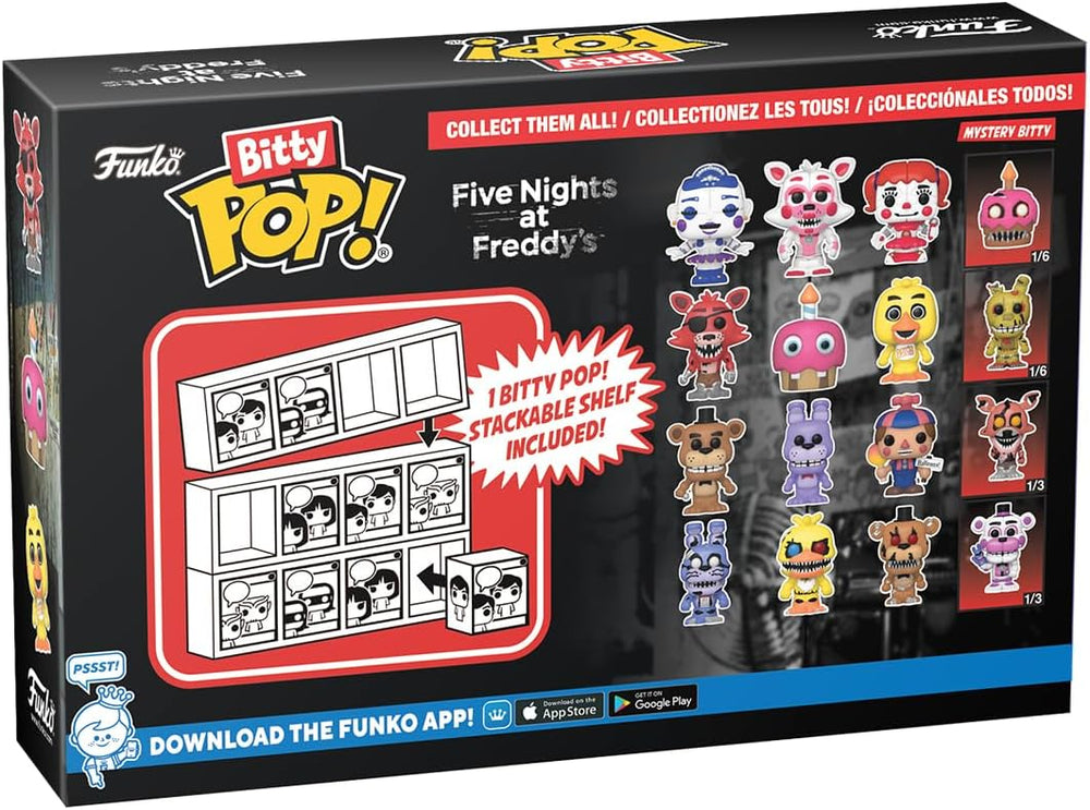Funko Bitty POP! | Five Nights at Freddy's | Foxy The Pirate, Cupcake, Chica, Mystery | 4 Pack