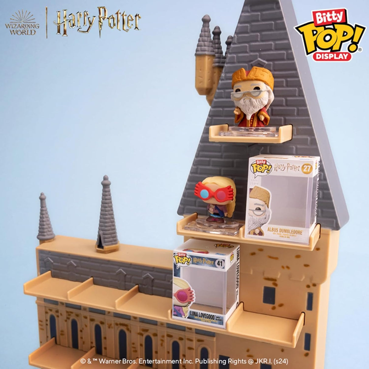 HOGWARTS CASTLE WITH ALBUS DUMBLEDORE & LUNA LOVEGOOD | Harry Potter | Funko Bitty POP! Display