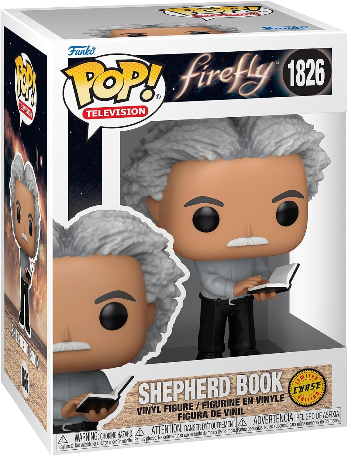 Slight Damaged Box | SHEPHERD BOOK (UNTIED HAIR) CHASE | Firefly | Funko Pop! Television #1826