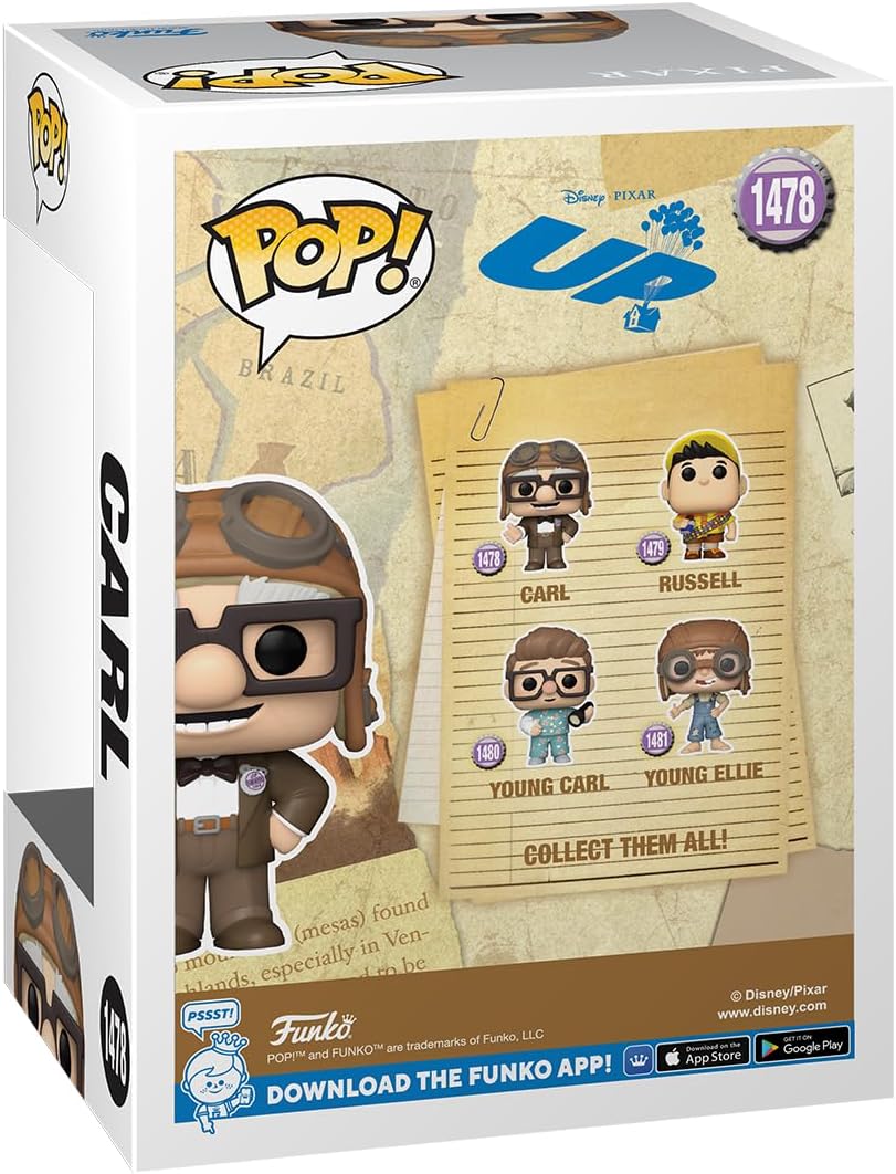 Carl (with Hat) | Up! | Funko Pop Disney | #1478