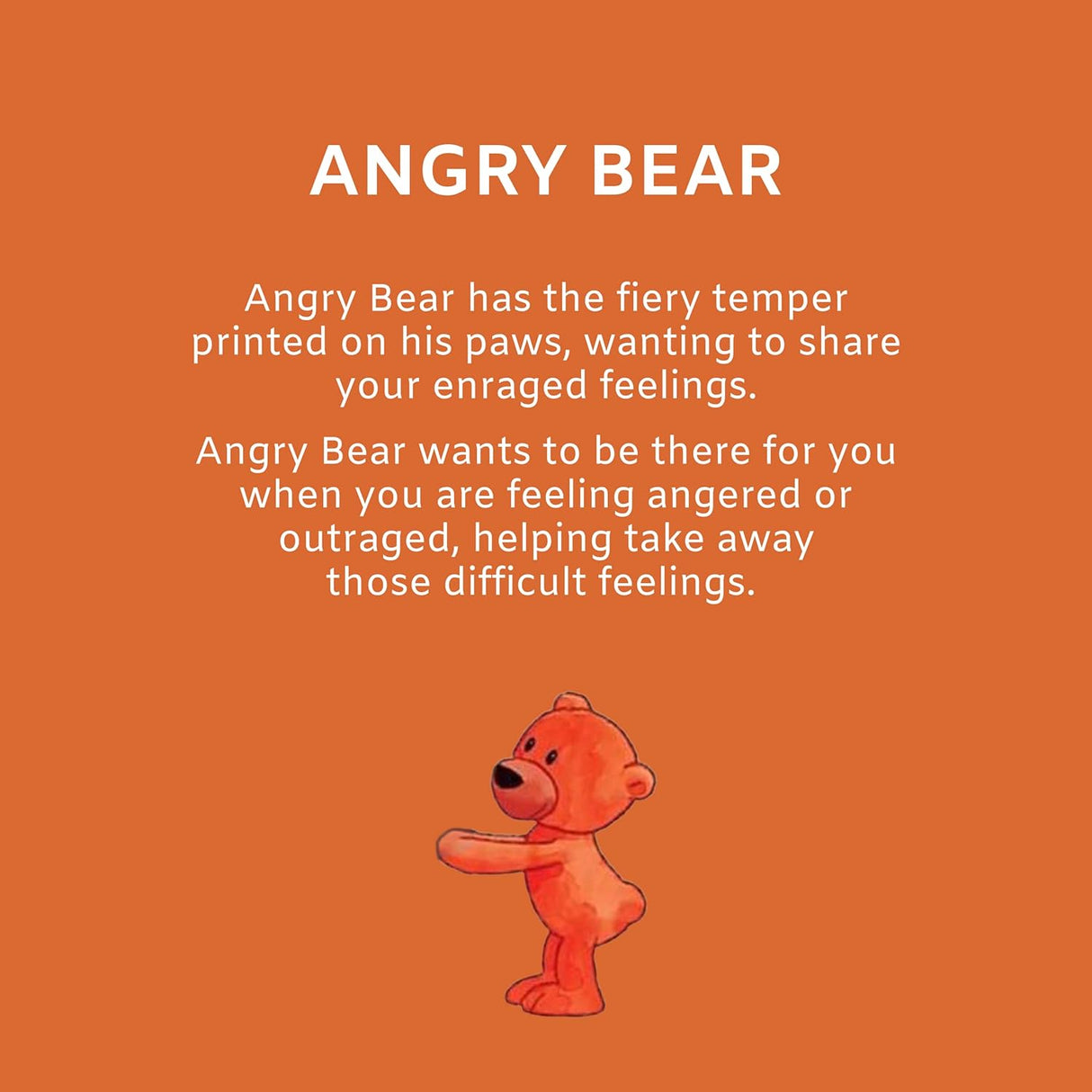 Mood Bears | Mini Angry Bear 15cm Plush