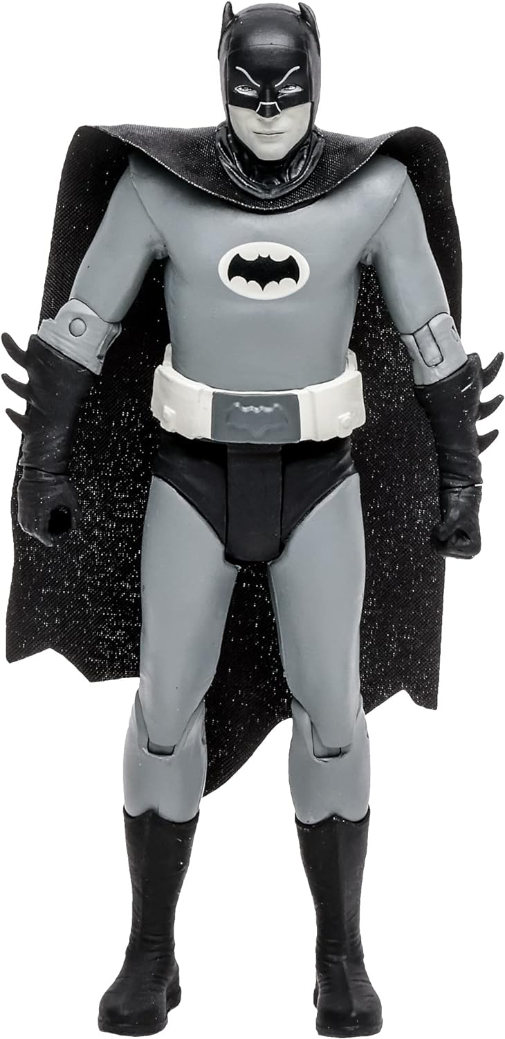 Batman Classic TV Series | DC Retro Batman (Black and White) | 5 inch Figure | McFarlane Toys
