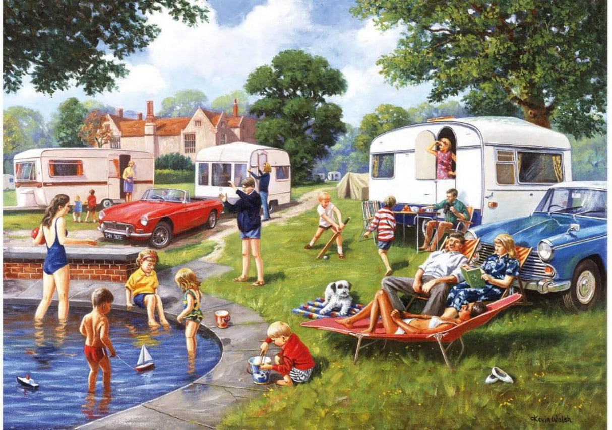 CARAVAN HOLIDAY | Kevin Walsh | Nostalgia Collection | 1000 Piece Jigsaw Puzzle