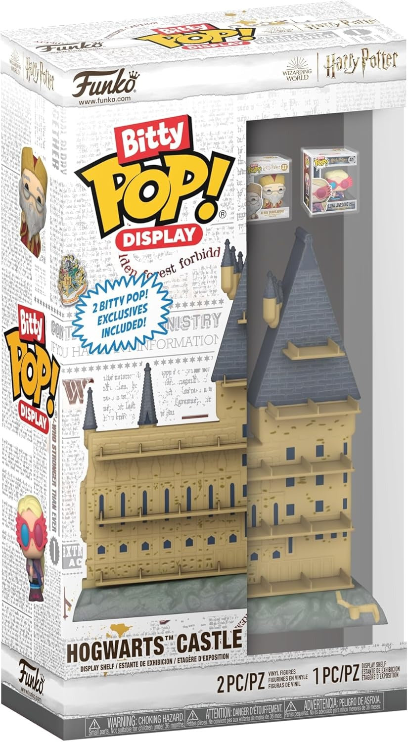 HOGWARTS CASTLE WITH ALBUS DUMBLEDORE & LUNA LOVEGOOD | Harry Potter | Funko Bitty POP! Display