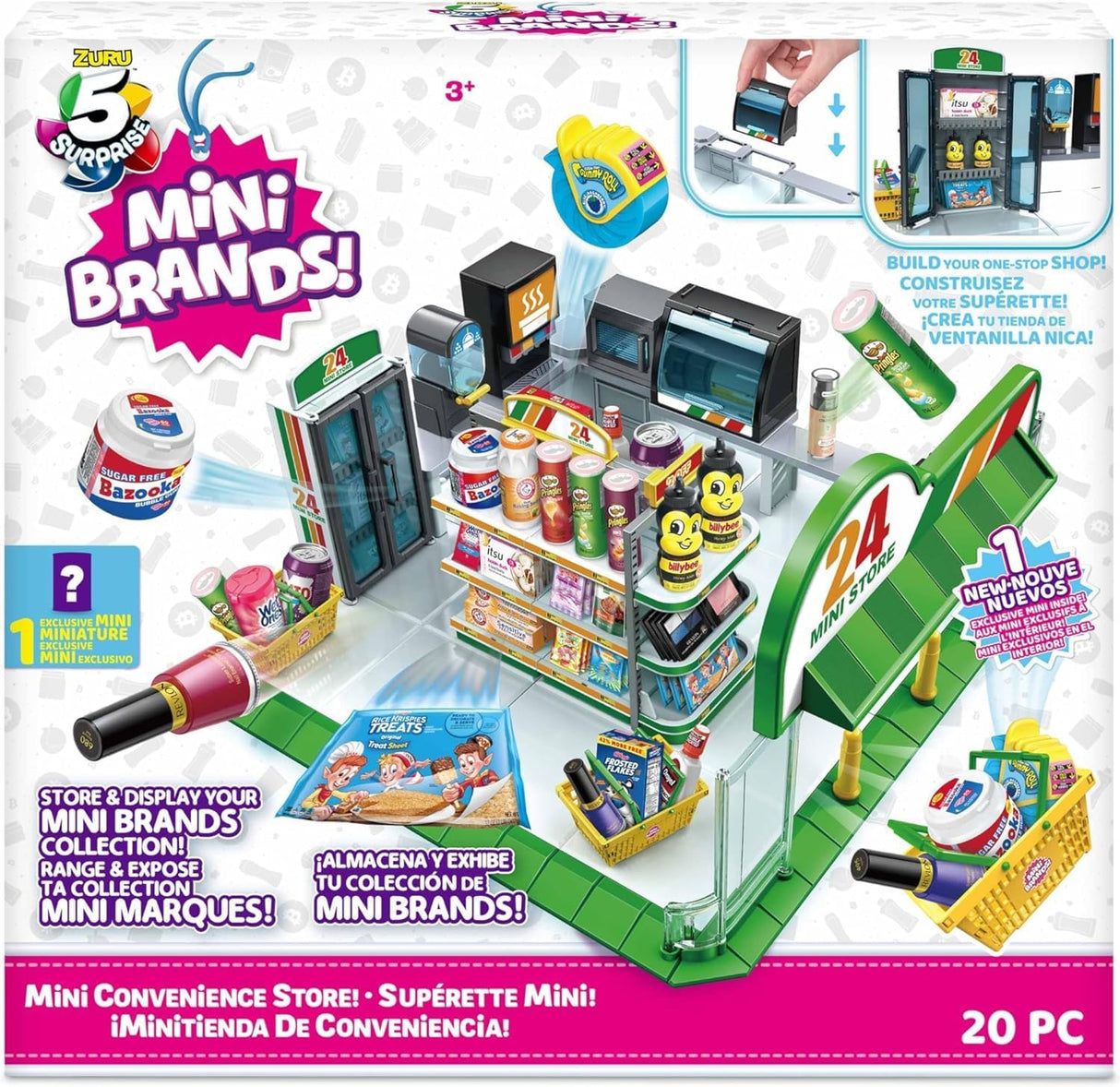Zuru | 5 Surprise Mini Brands | Mini Convenience Store Playset with 1 Exclusive Mini