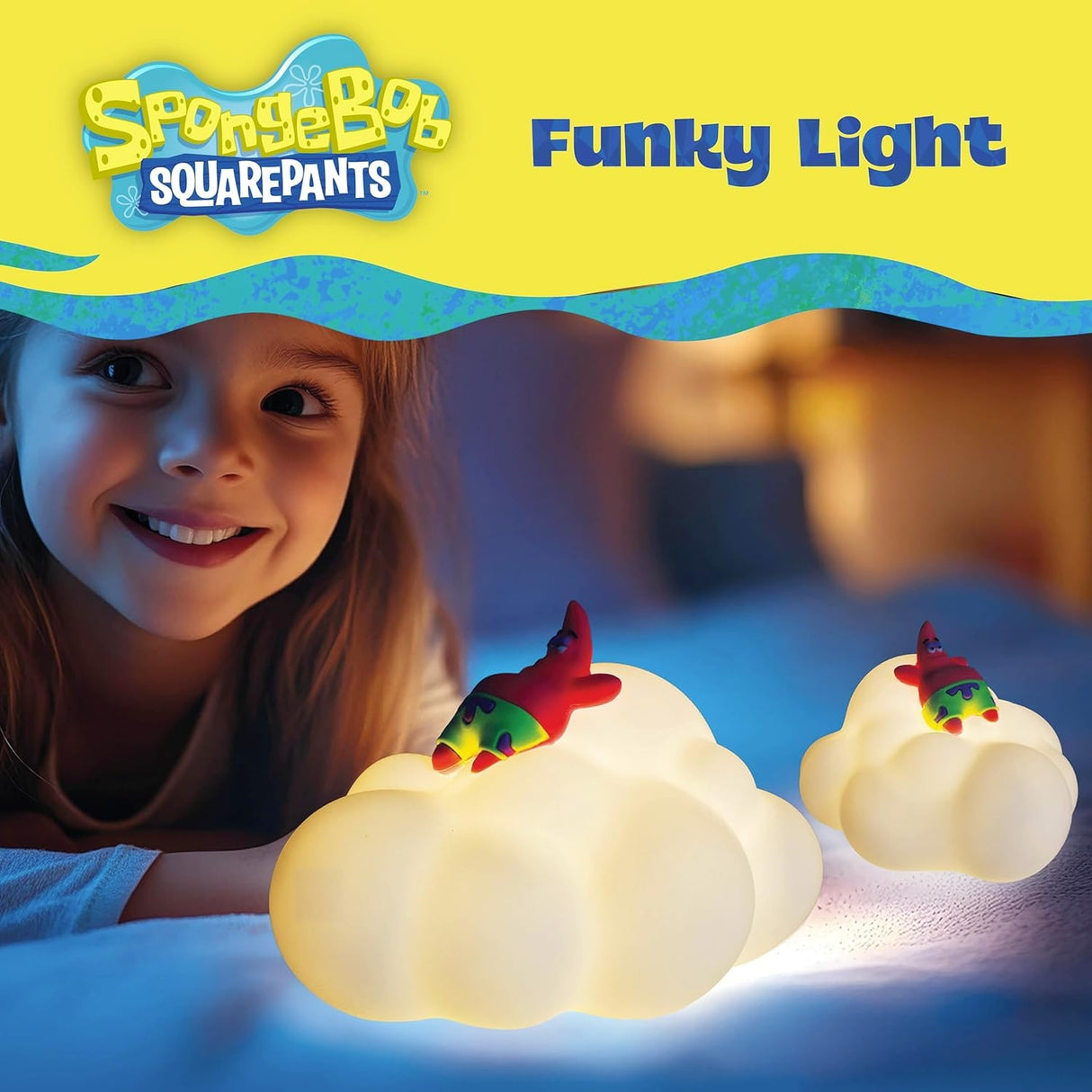 PATRICK | Spongebob Squarepants | USB Rechargeable Cloud Lamp | Blue Sky Studios
