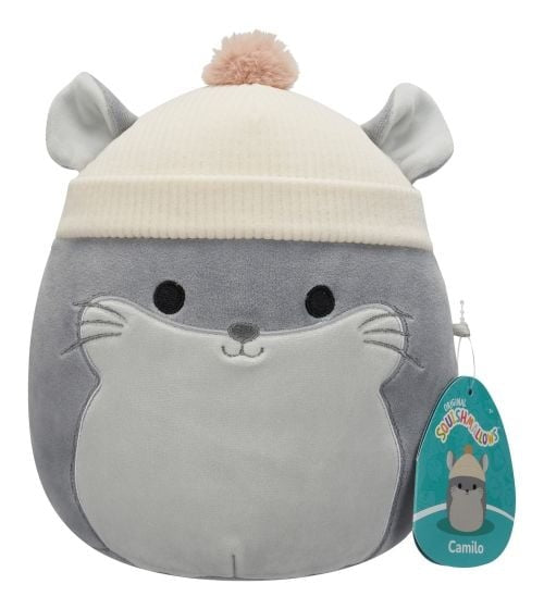 Squishmallows 7.5" | CAMILO THE CHINCHILLA WITH BEANIE HAT
