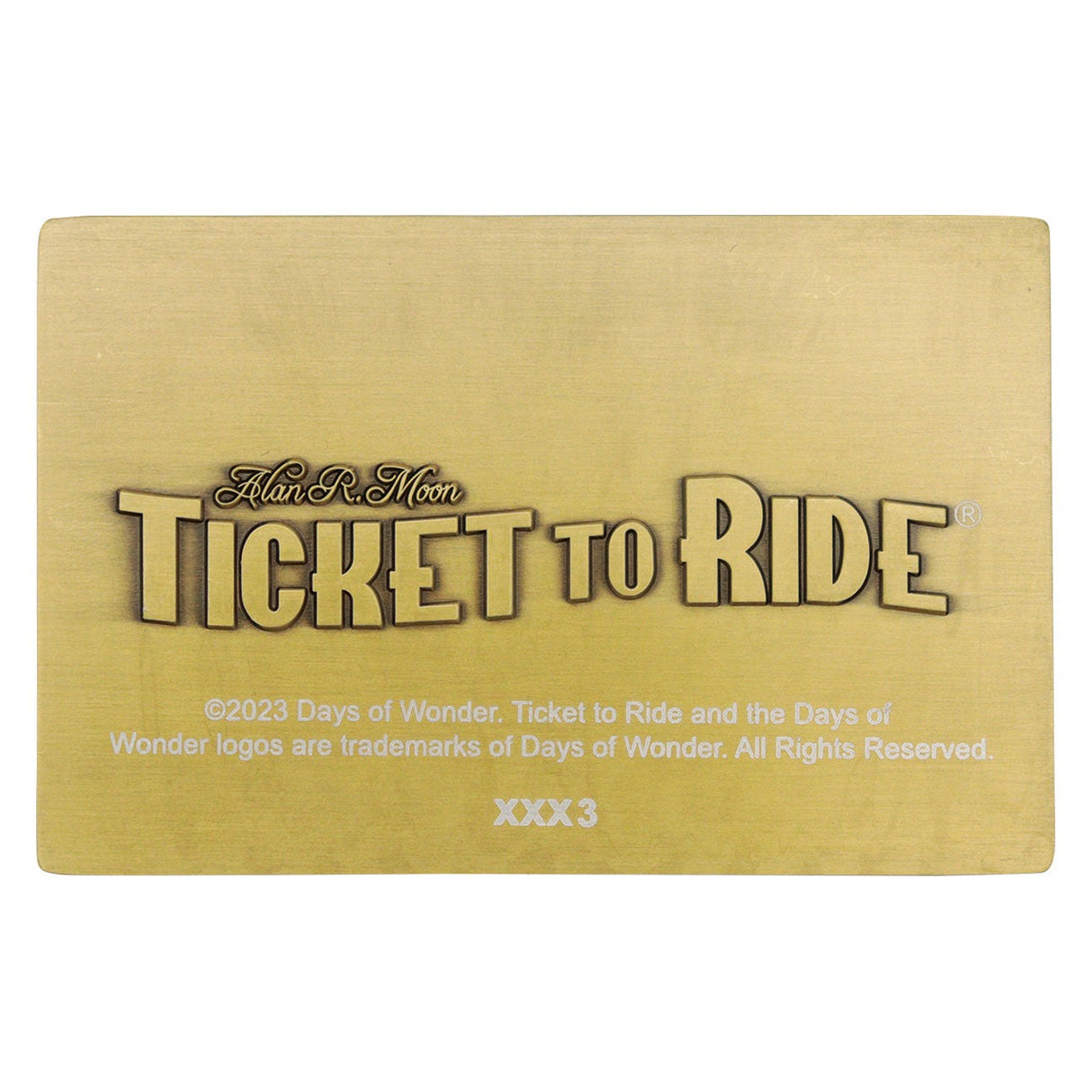 TRANS AMERICA EXPRESS INGOT | Ticket to Ride |  Limited Edition