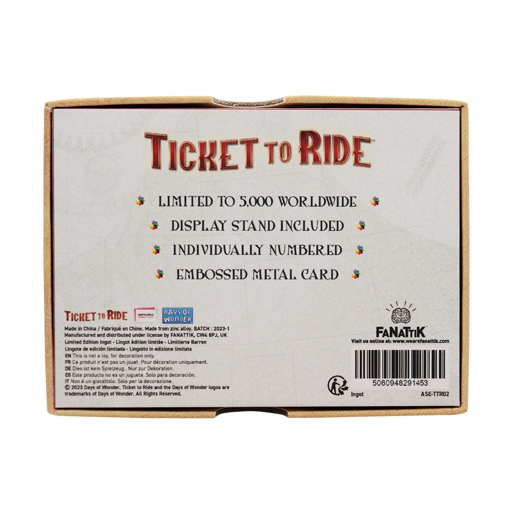 TRANS AMERICA EXPRESS INGOT | Ticket to Ride |  Limited Edition