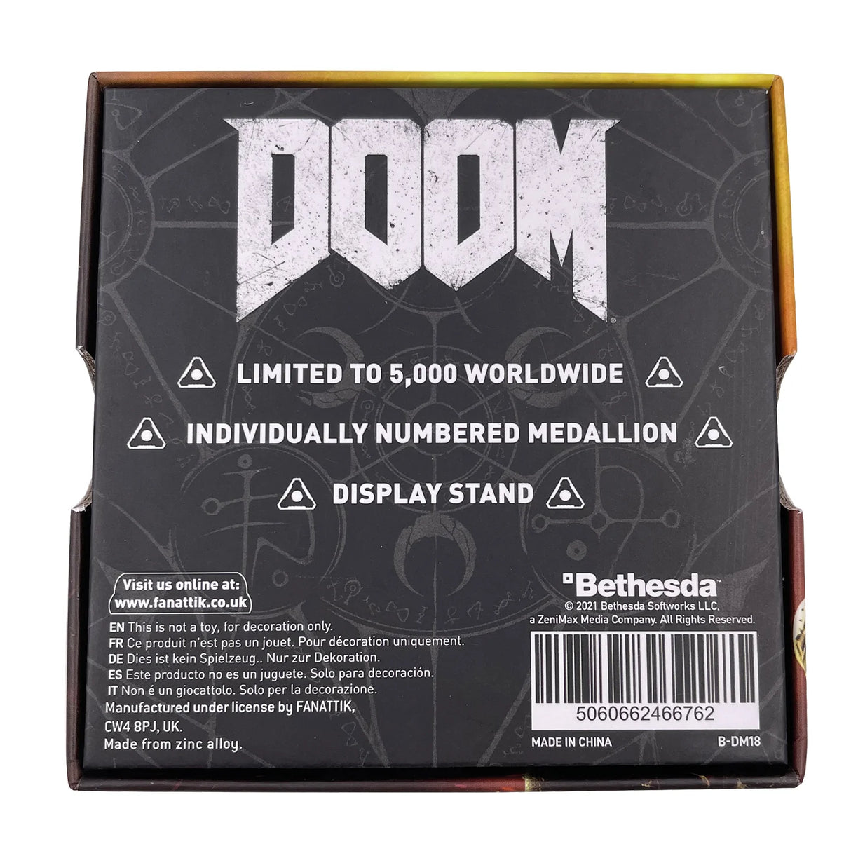 Doom | Pinky Metal Medallion | Collectible Limited Edition
