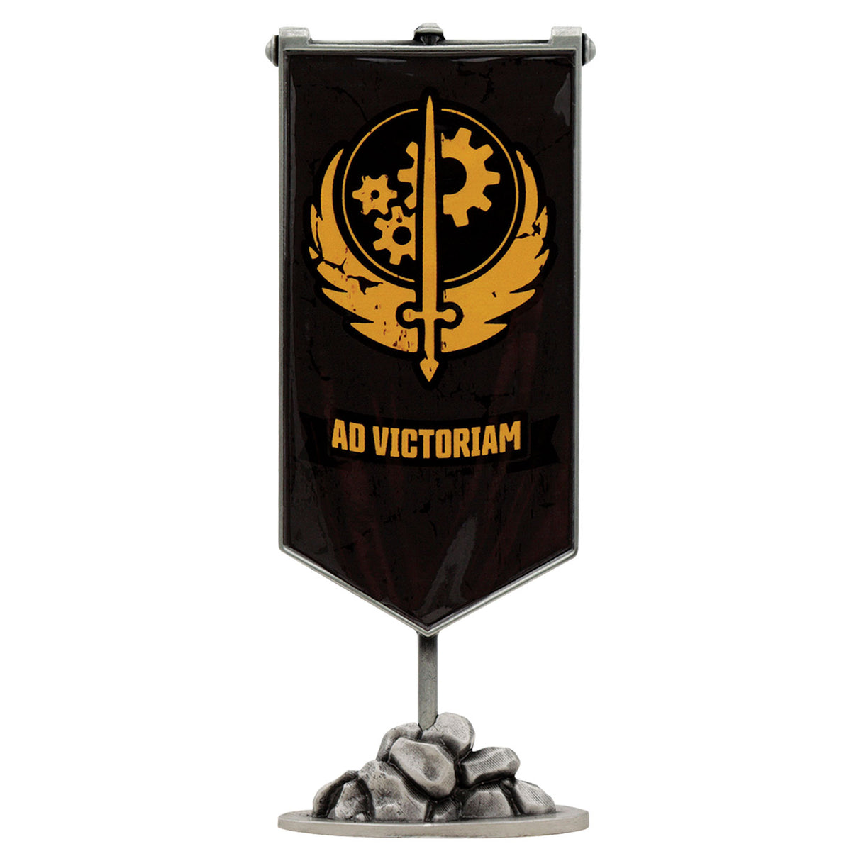 Fanattik Fallout Limited Edition BROTHERHOOD OF STEEL Metal Desktop Banner