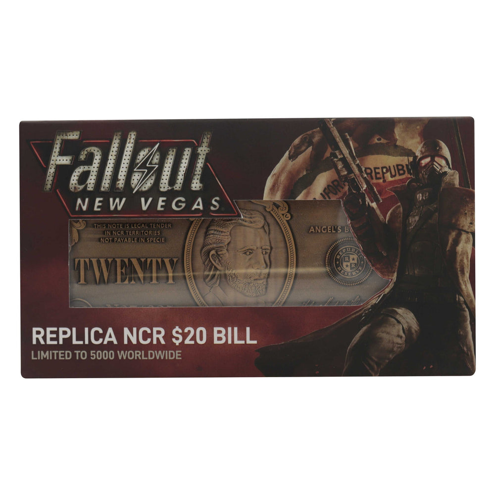 REPLICA NCR $20 BILL | Fallout New Vegas | Antique Gold Plated | Limited Edition