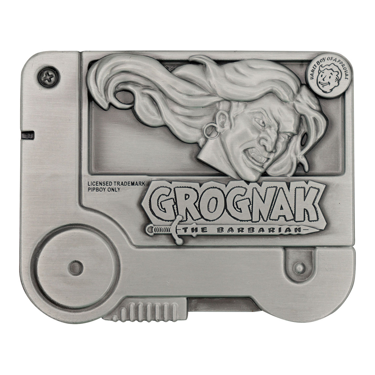 Fanattik Fallout Limited Edition GROGNAK THE BARBARIAN Holotape Metal Replica