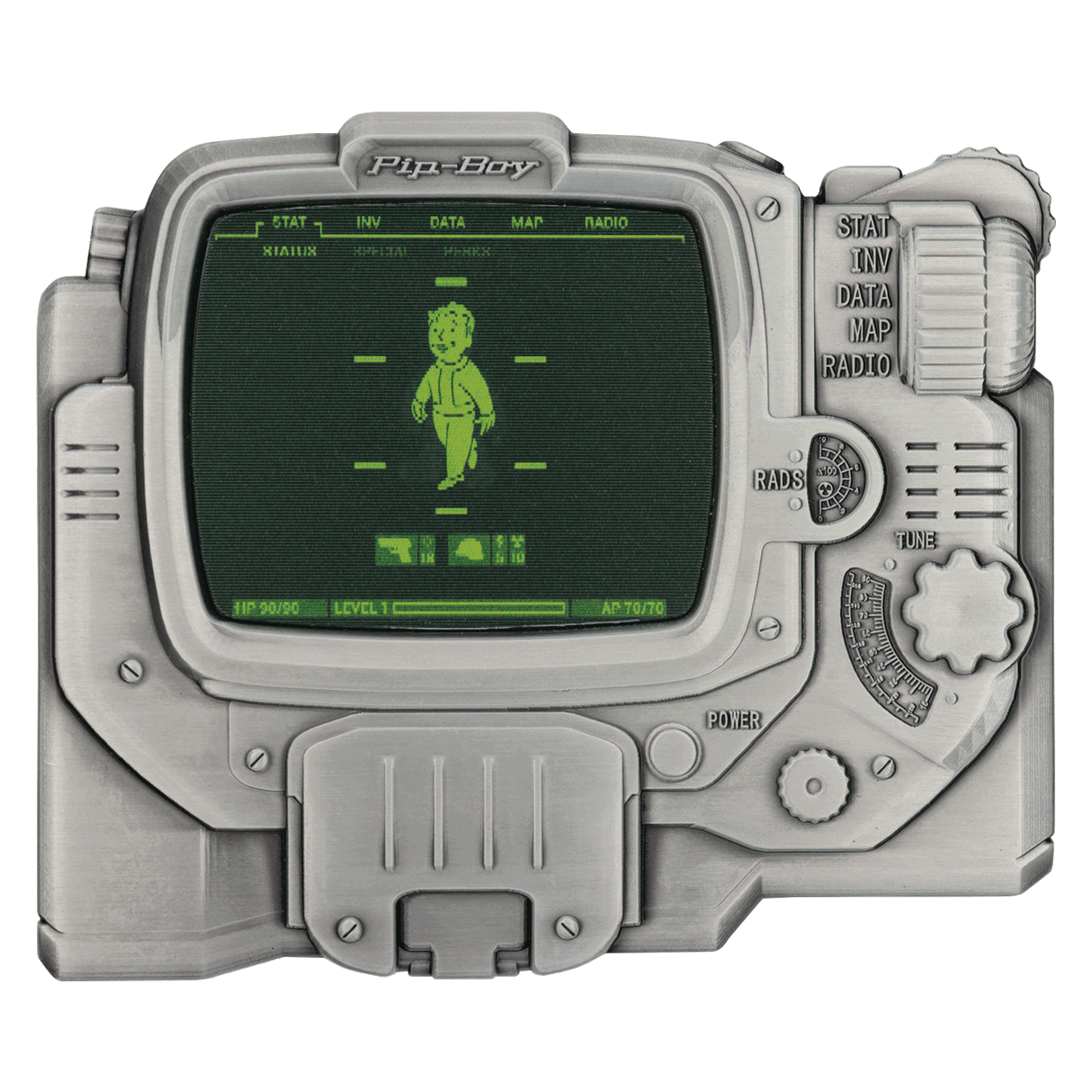 Fanattik Fallout Limited Edition PIP-BOY 3000 Mk IV Lenticular Metal Ingot