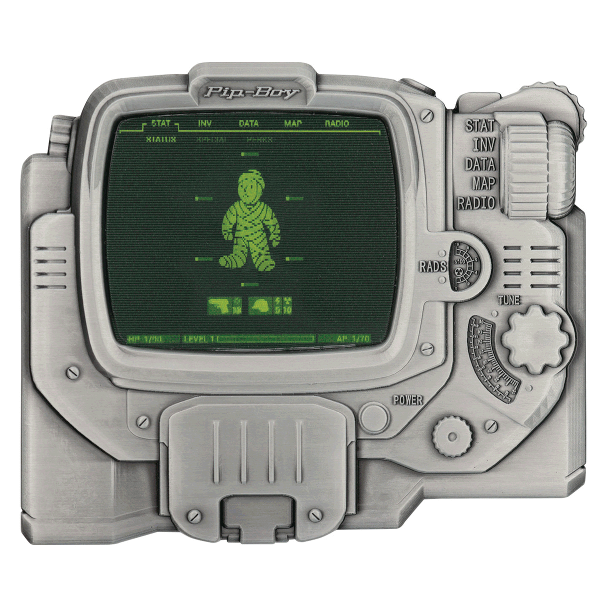 Fanattik Fallout Limited Edition PIP-BOY 3000 Mk IV Lenticular Metal Ingot