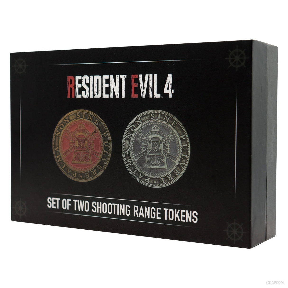 SET OF TWO METAL SHOOTING GALLERY TOKENS | Resident Evil 4 | Limited Edition