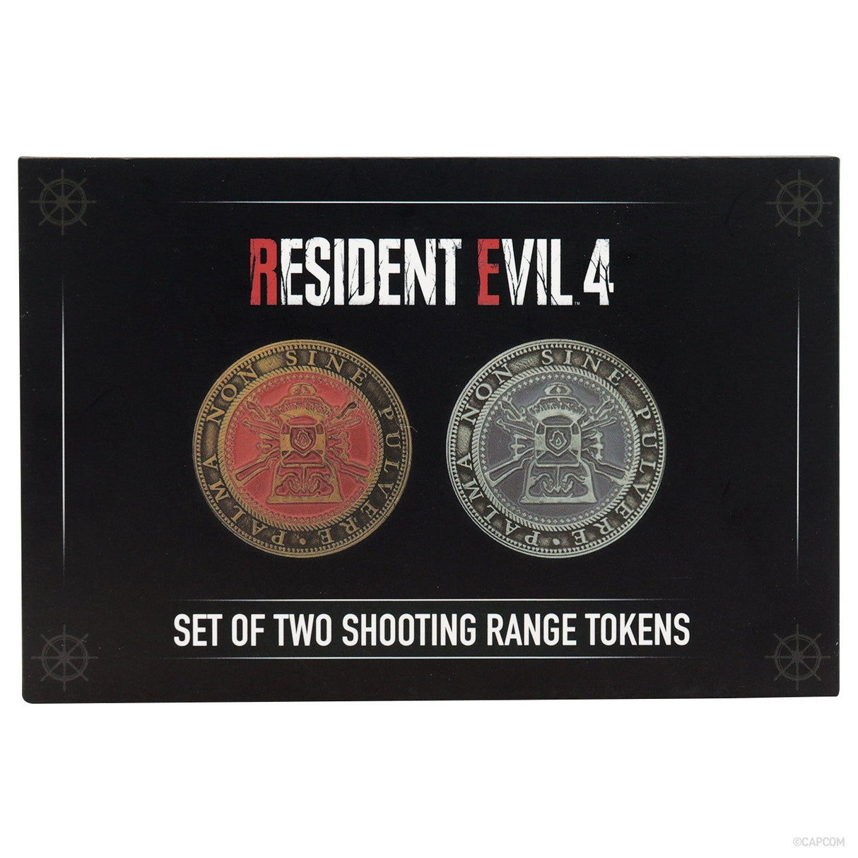 SET OF TWO METAL SHOOTING GALLERY TOKENS | Resident Evil 4 | Limited Edition