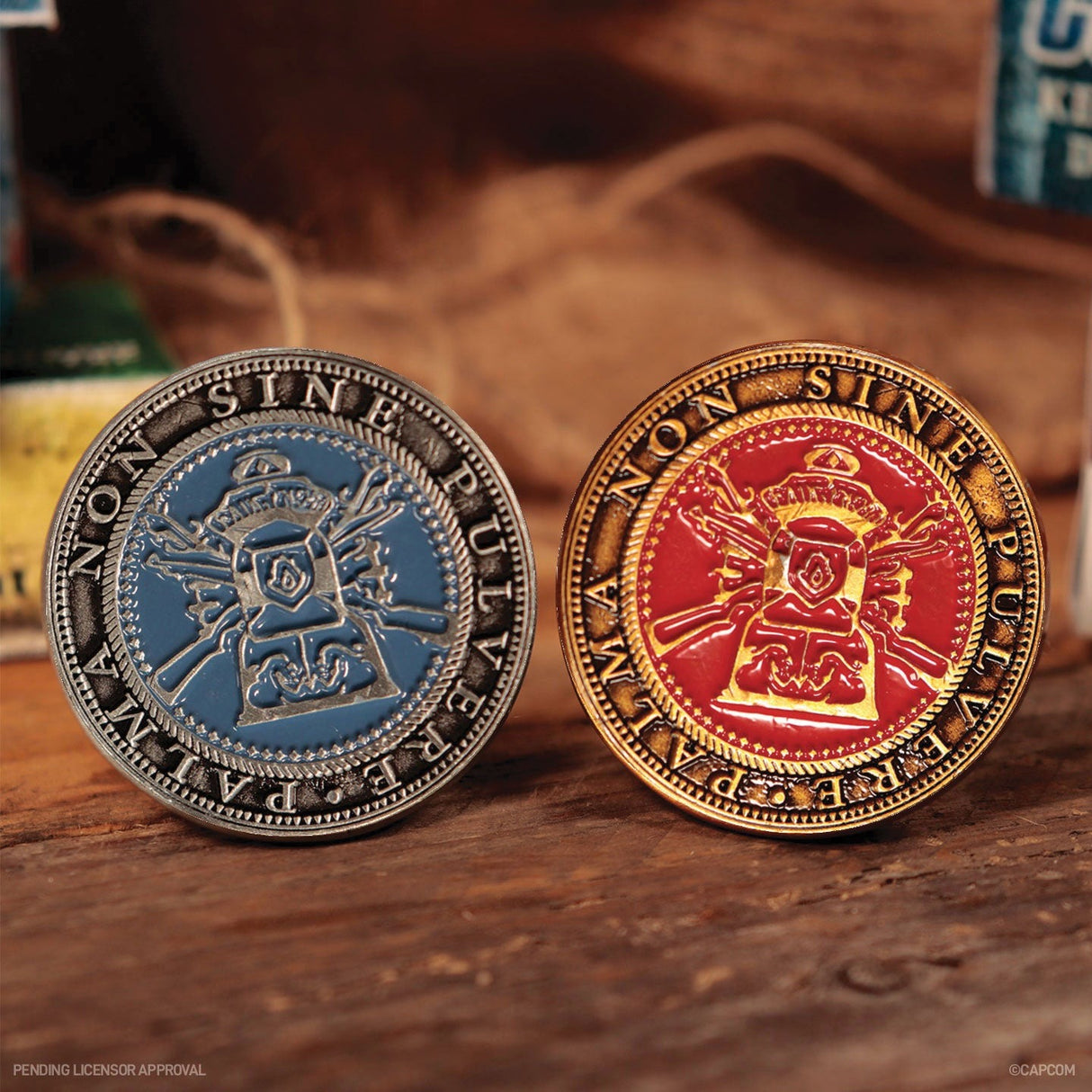 SET OF TWO METAL SHOOTING GALLERY TOKENS | Resident Evil 4 | Limited Edition