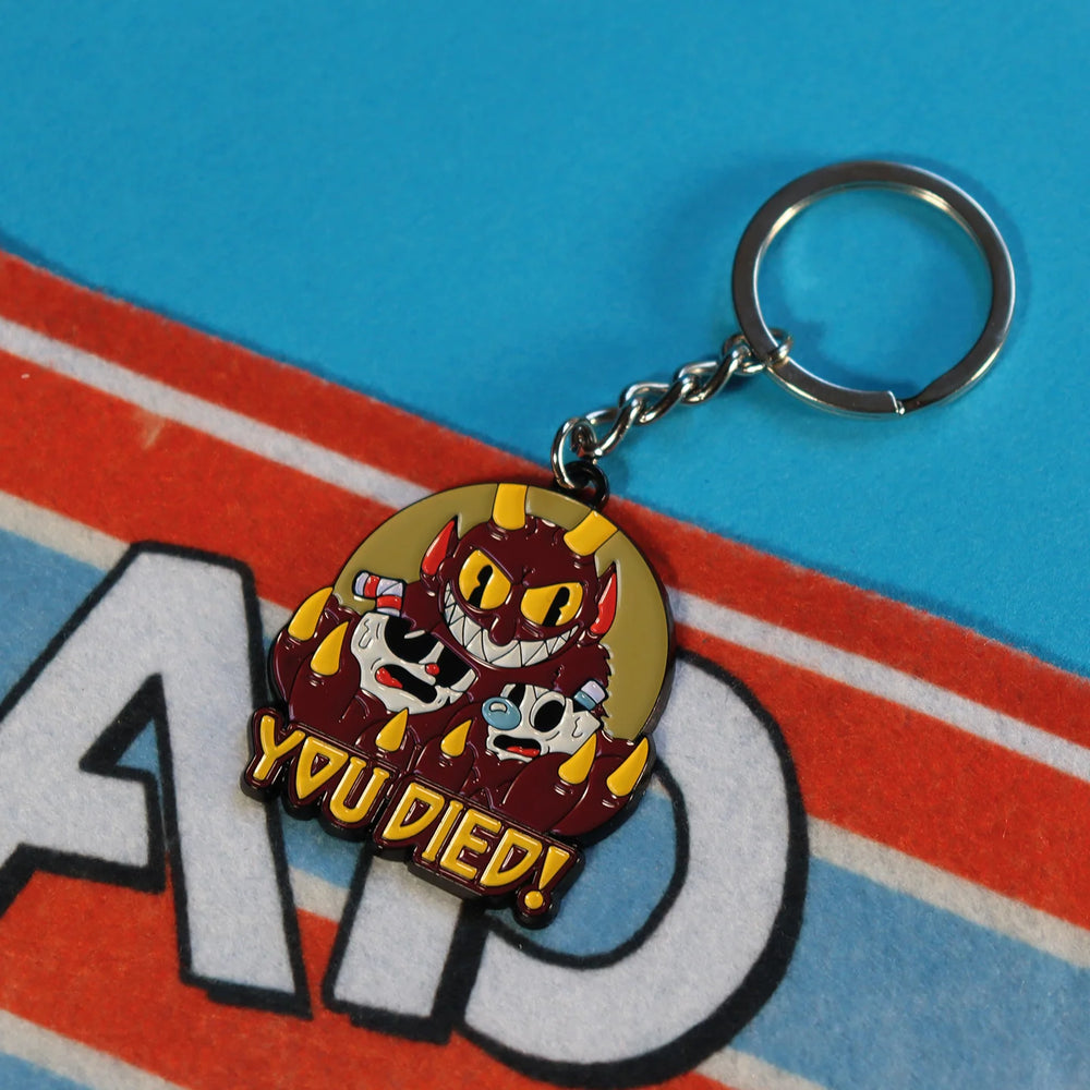Cuphead | You Died Keyring | Limited Edition