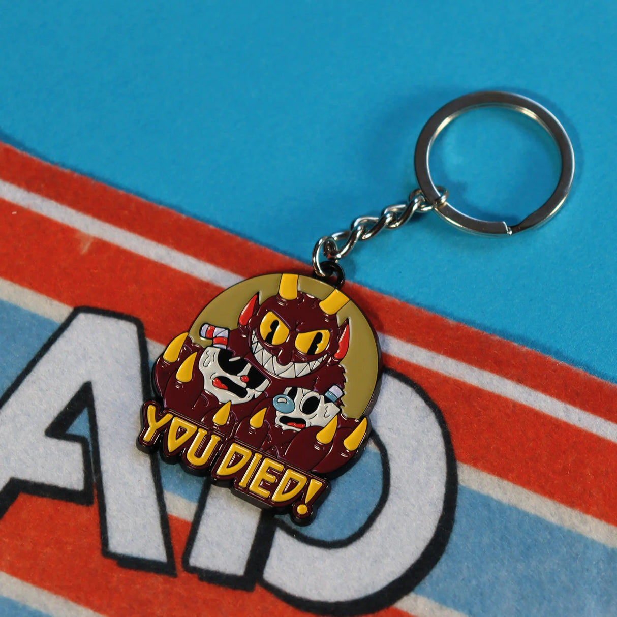 Cuphead | You Died Keyring | Limited Edition