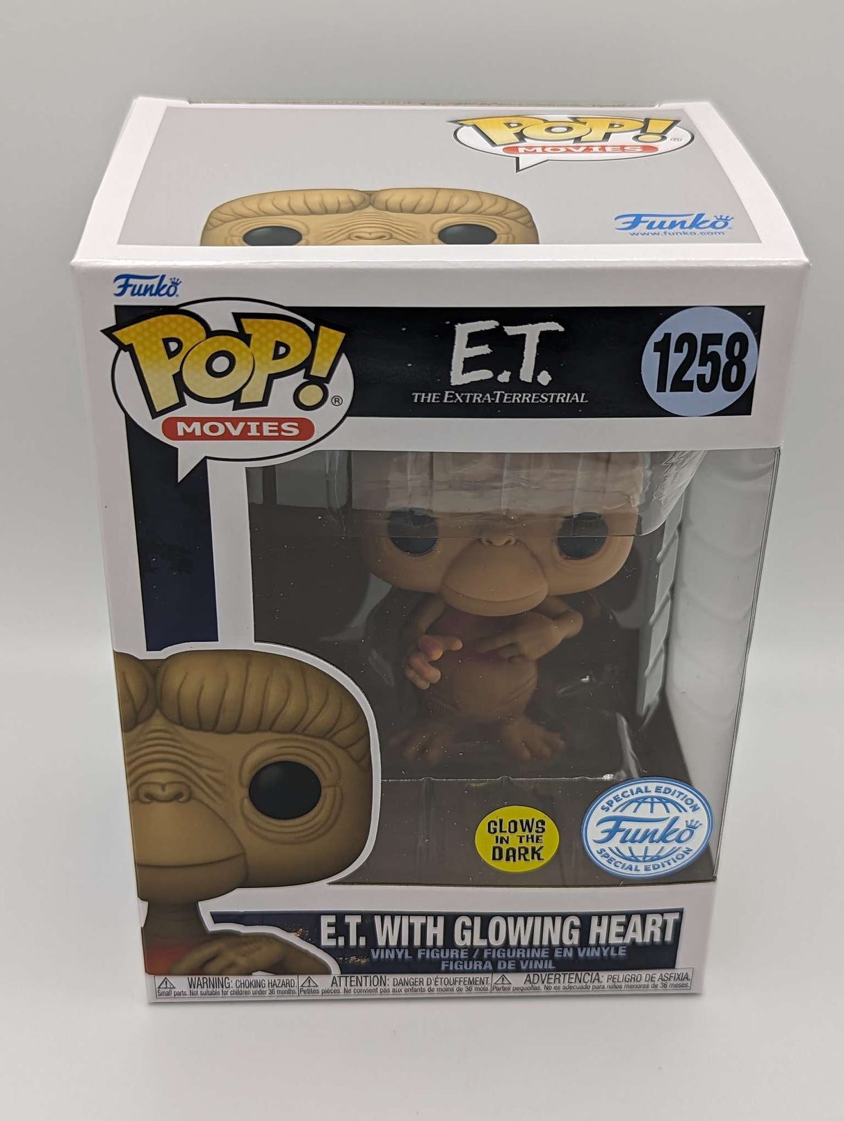 Funko Movies | E.T. 40th Anniversary | ET with Glowing Heart #1258