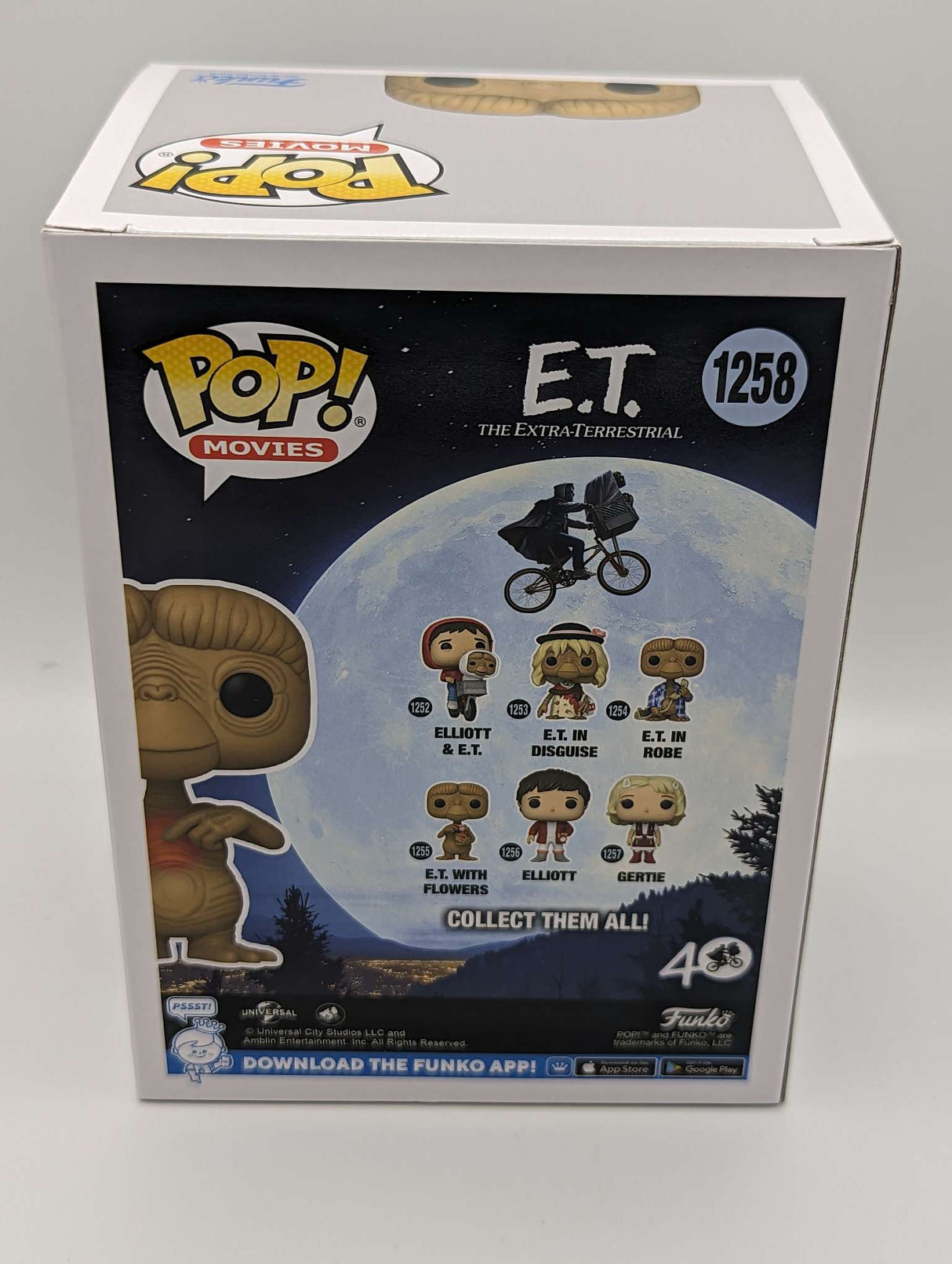Funko Movies | E.T. 40th Anniversary | ET with Glowing Heart #1258
