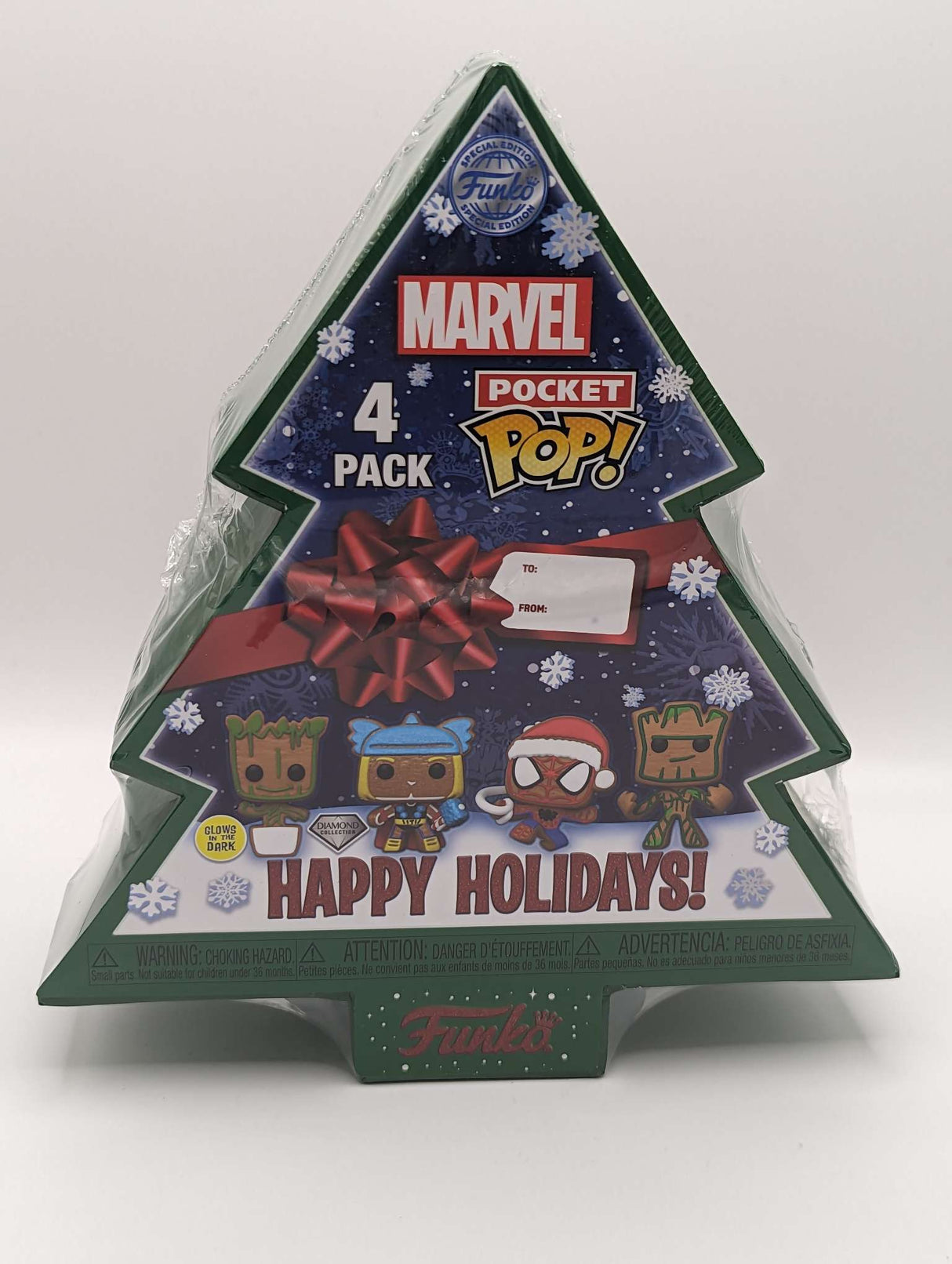 Funko Pocket POP! Marvel | Happy Holidays Tree | Keychains
