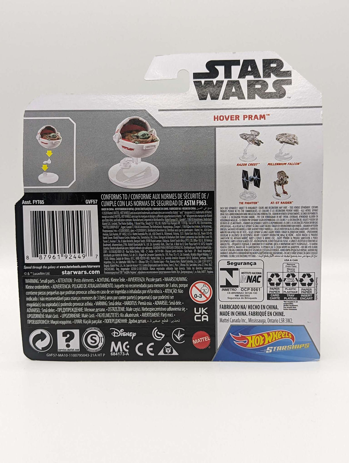 Hot Wheels | Star Wars  The Mandalorian | The Child With Hover Pram Die-Cast