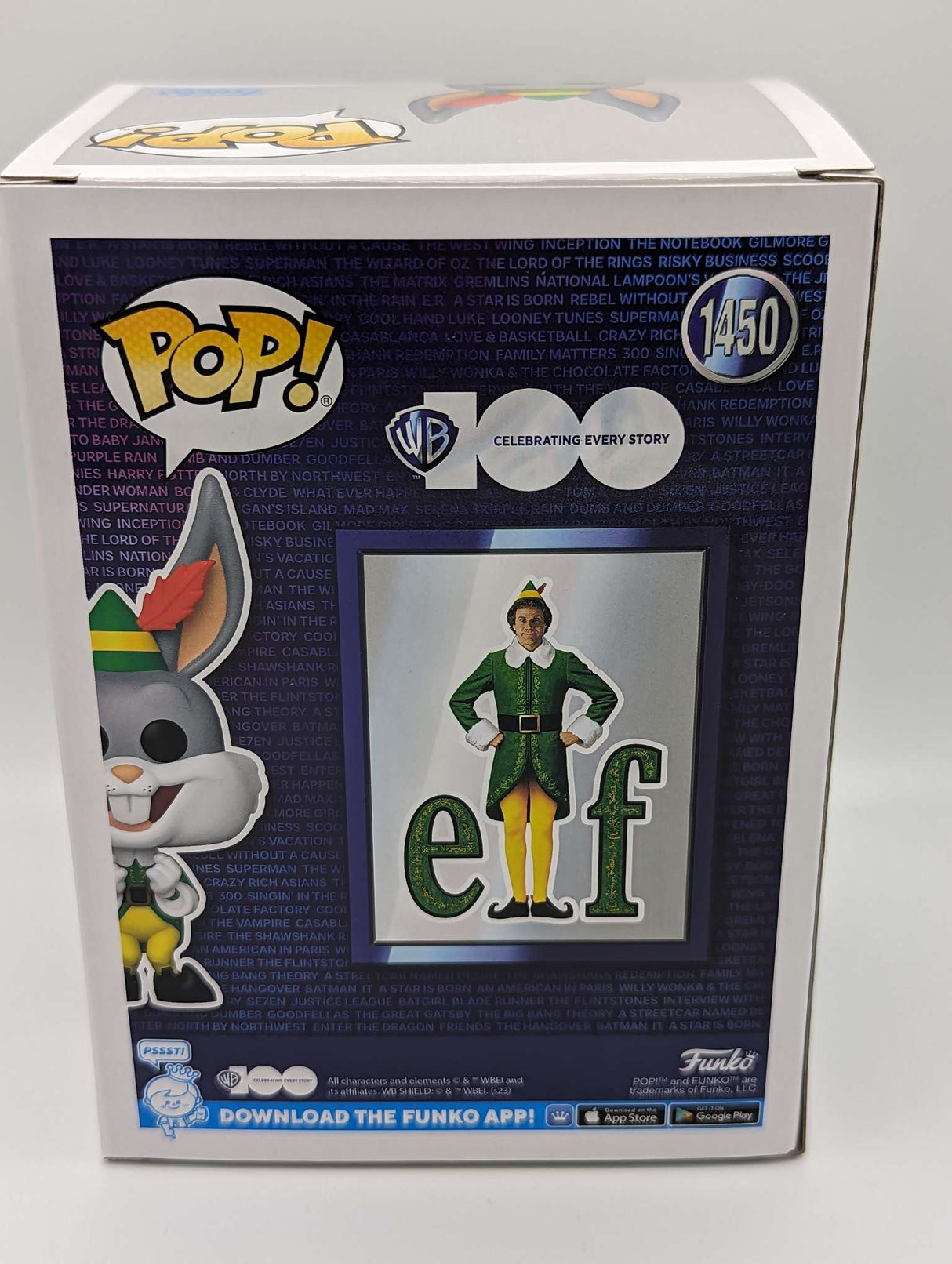 Funko Pop Movies | WB100 | Bugs Bunny As Buddy the Elf #1450