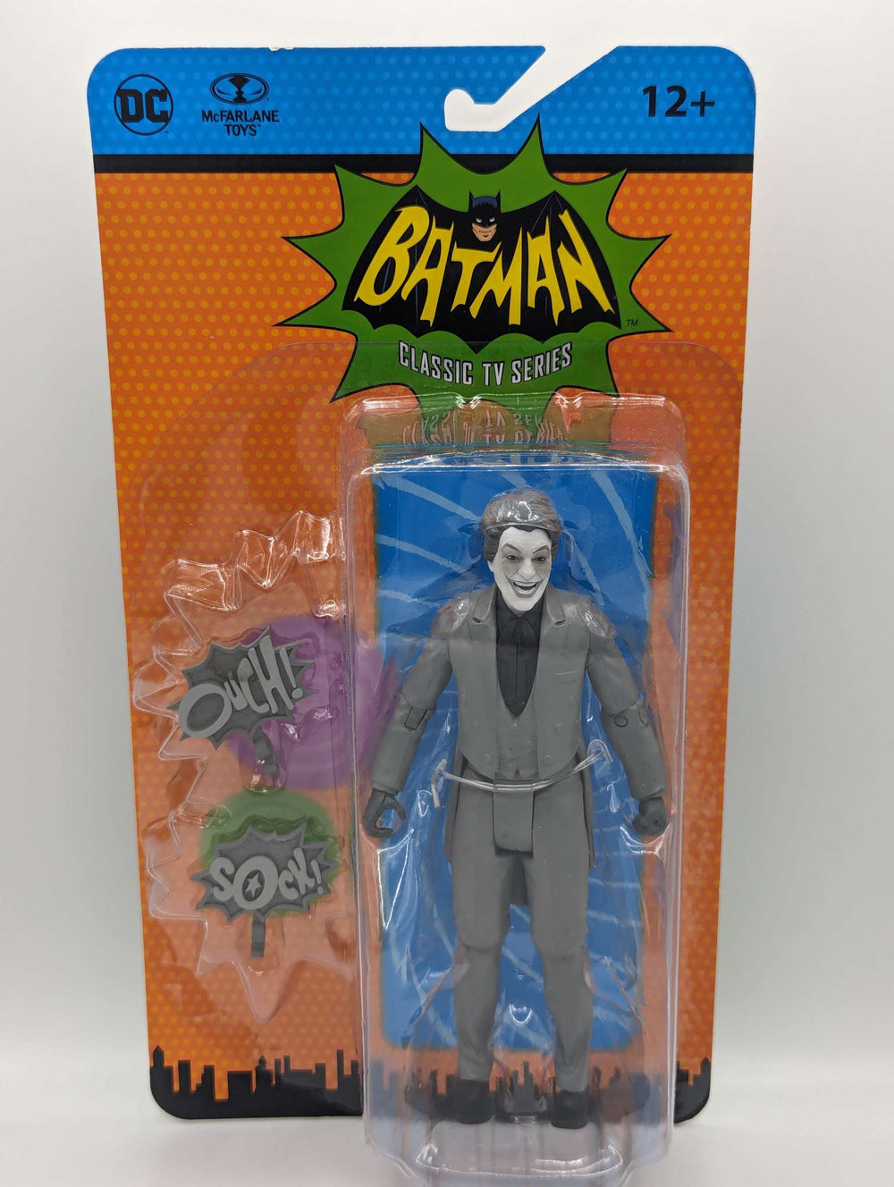Batman Classic TV Series | DC Retro The Joker (Black and White) | 5 inch Figure | McFarlane Toys