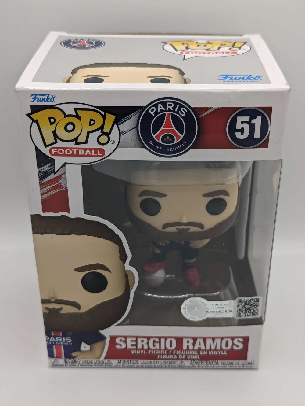 Funko Pop Football | Paris Saint Germain | Sergio Ramos #51