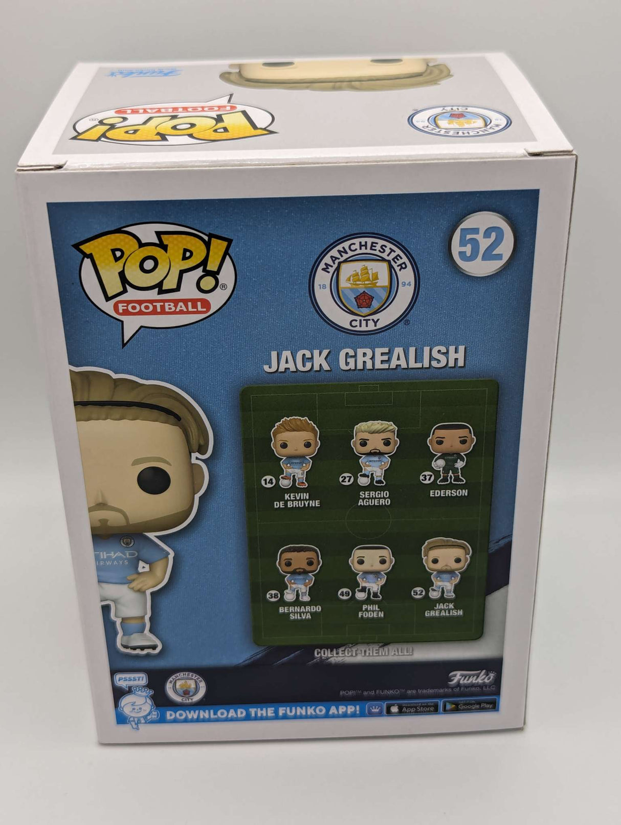 Funko Pop Football | Manchester City | Jack Grealish #52