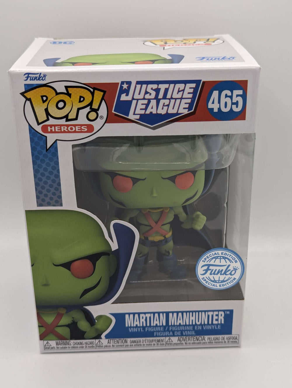 Funko Pop Heroes | Justice League | Martian Manhunter #465