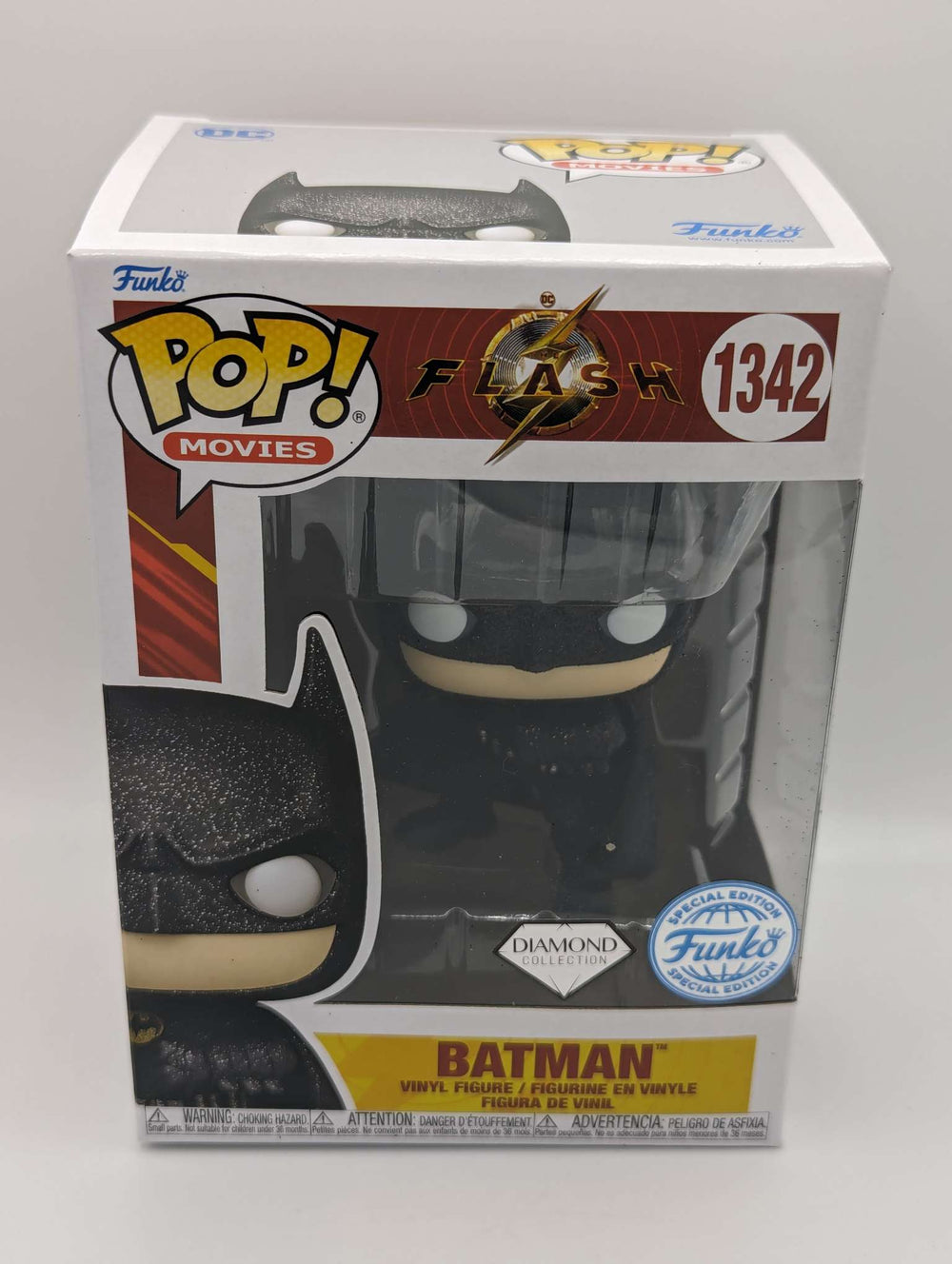 Funko Pop Movies | The Flash | Batman (Keaton) #1342 | Diamond