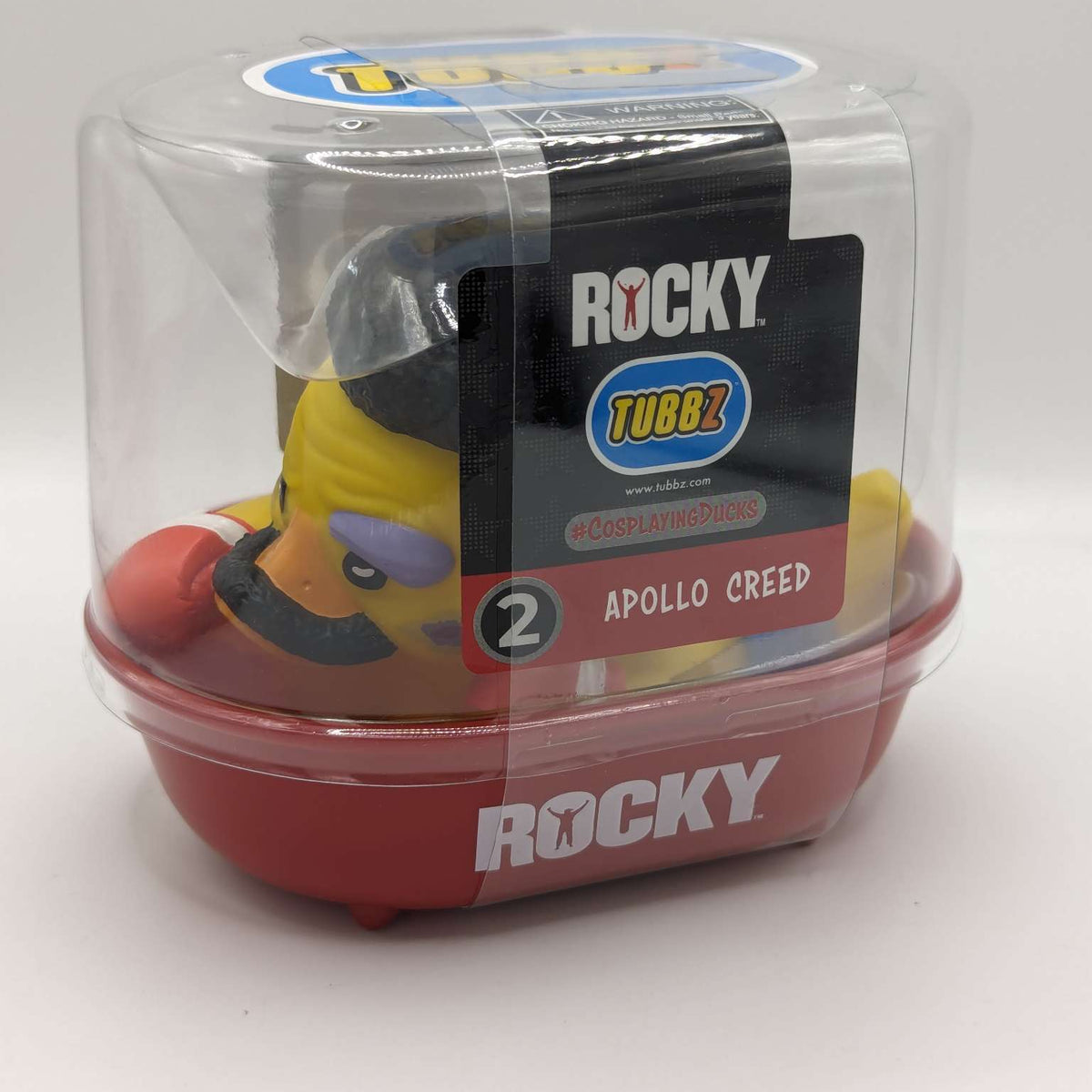 TUBBZ Rocky Apollo Creed – Figura De Pato De Vinilo Oficial – 9 Cm, Coleccionable Con Soporte Para Bañera